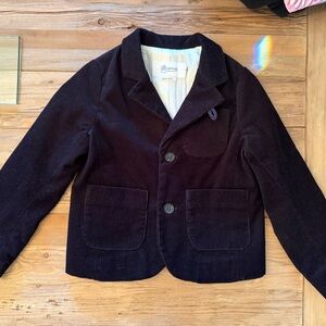 Boys Bonpoint Black Corduroy Blazer LIKE NEW size 4